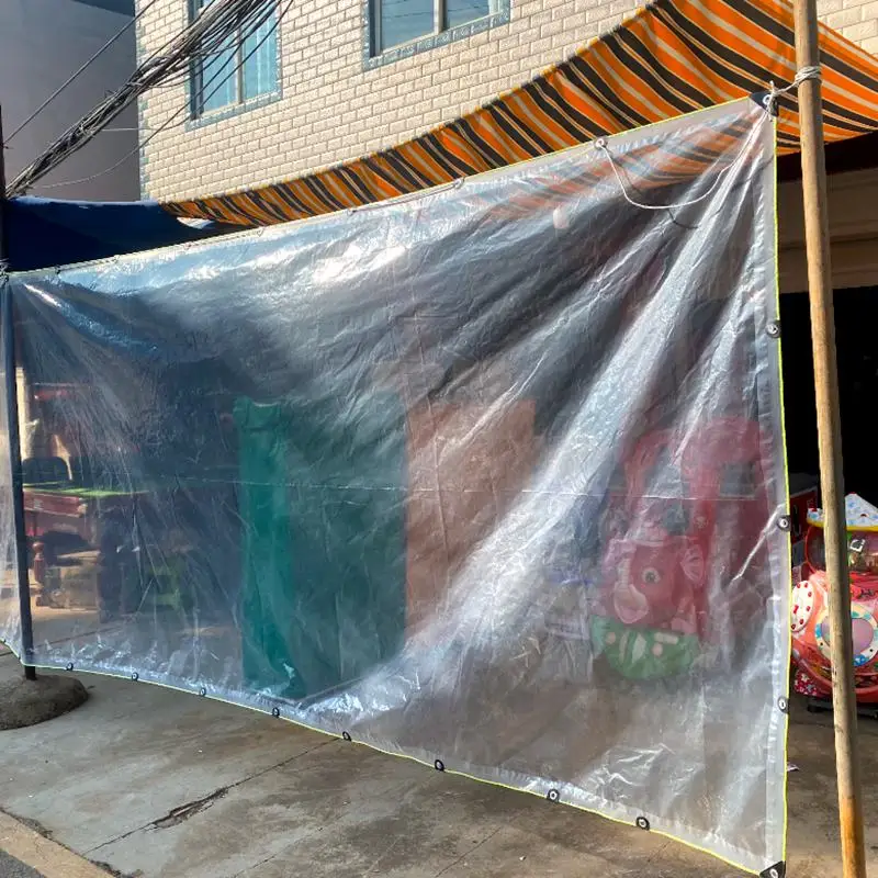 2m*2m The Sunshade Tarpaulin Is Transparent, With Perforations, Rainproof And Windproof