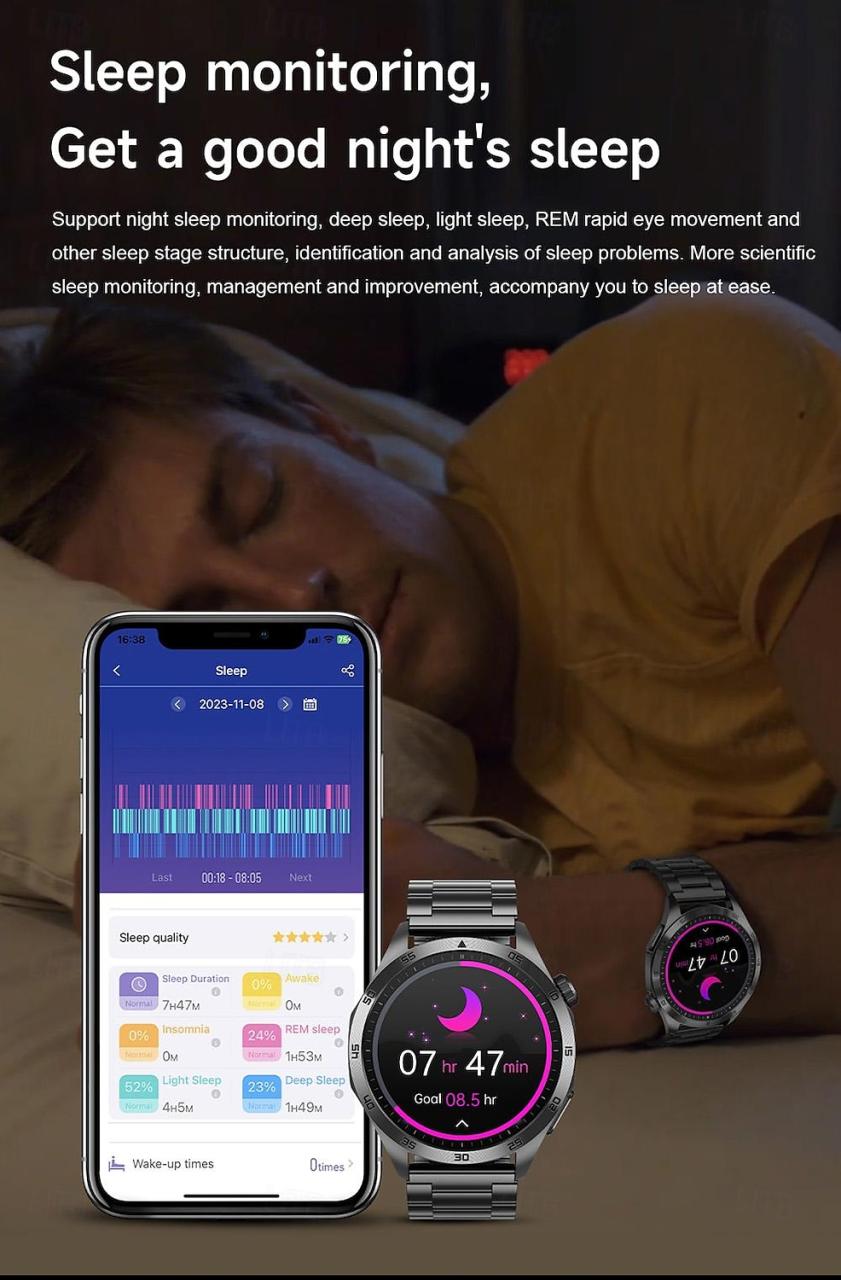 2024 New Blood Glucose Smart Watch Ecg Monitoring Blood Pressure Body Temperature Smartwatch