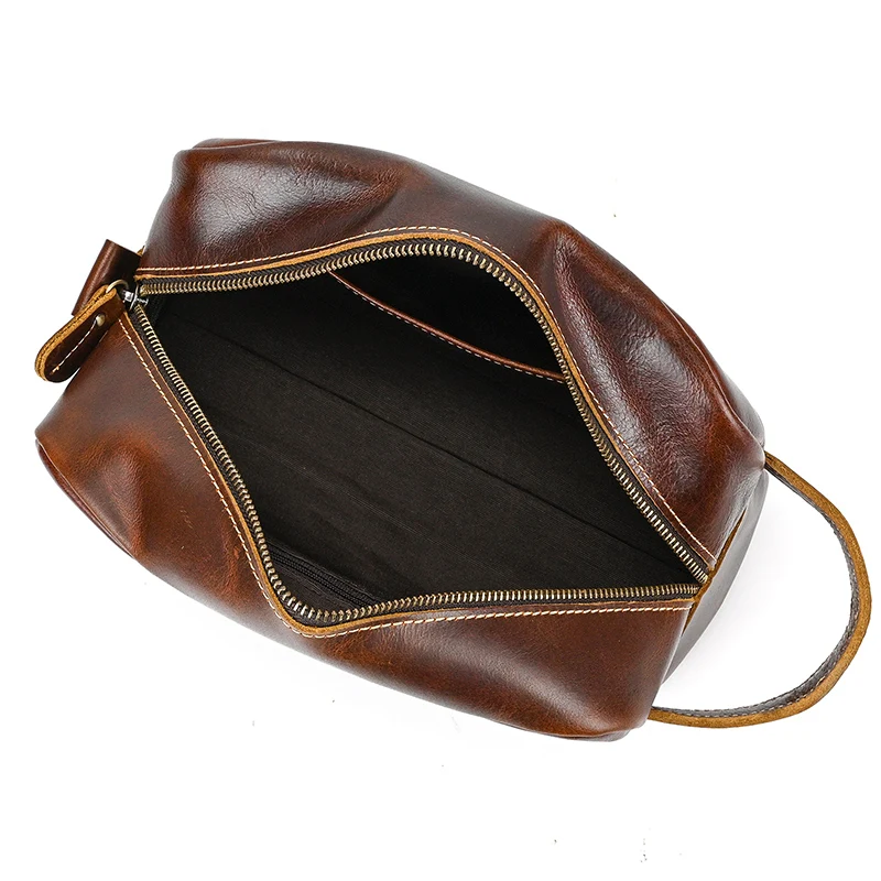 Large Toiletry Bag Made Of Premium Leather