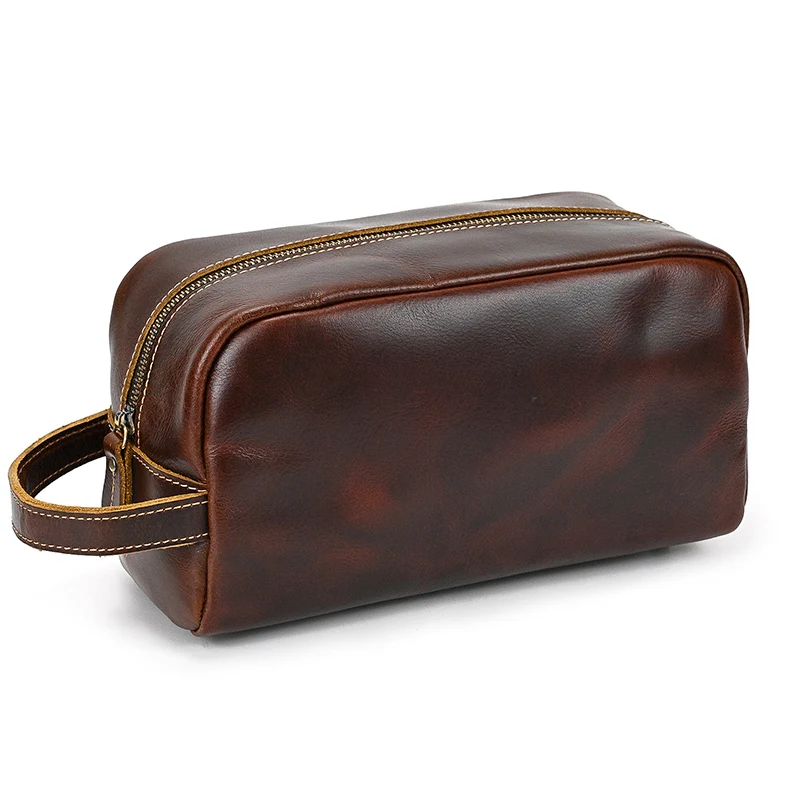Large Toiletry Bag Made Of Premium Leather