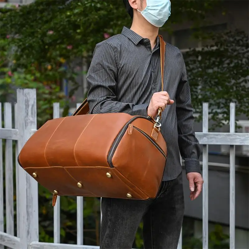 Large Travel Bag - Premium Leather
