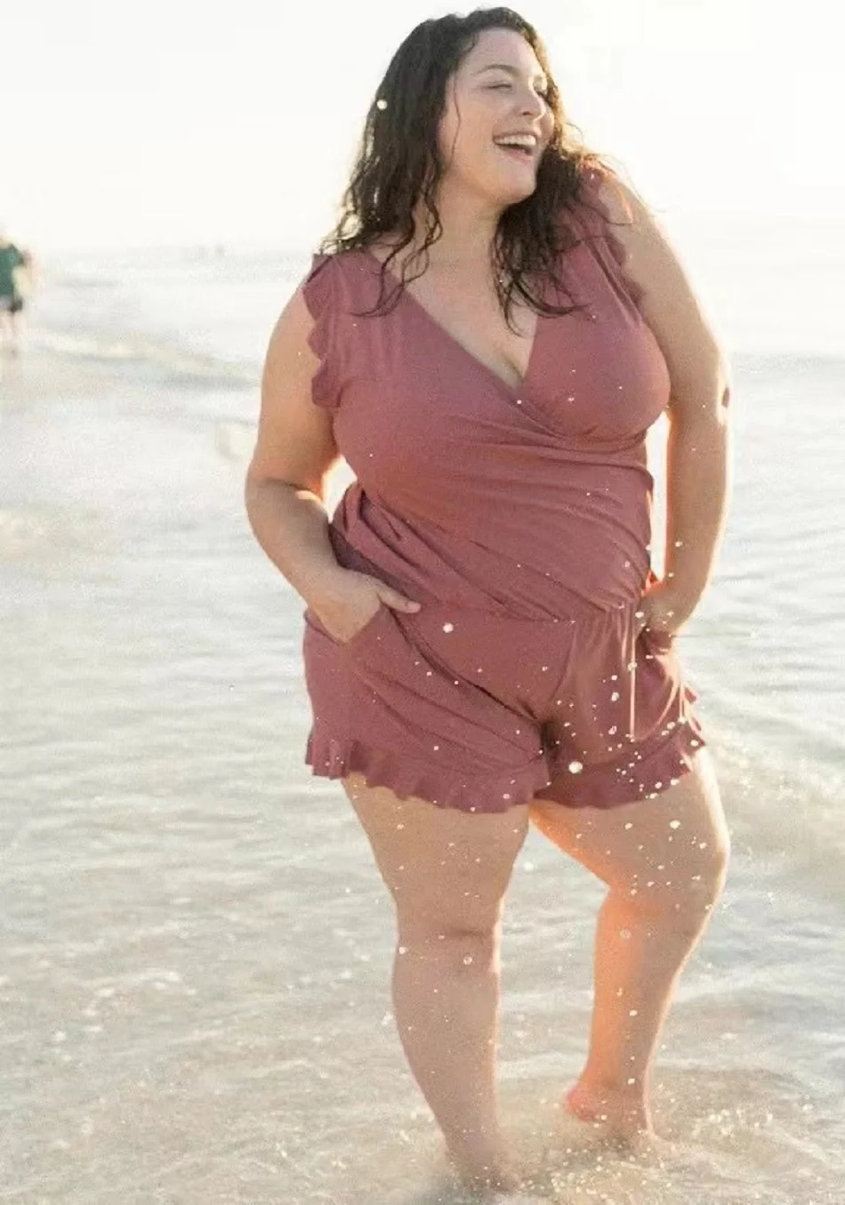 Built In Bra And Leggings Swim Romper