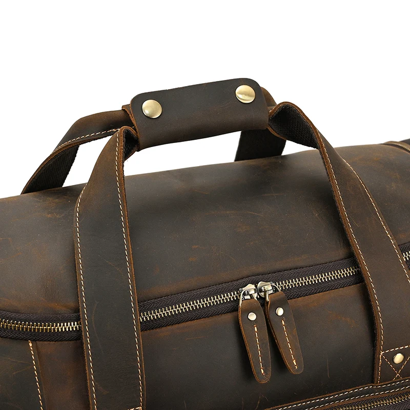Johanna Wide Open Travel Duffel Bag - Dark Oak