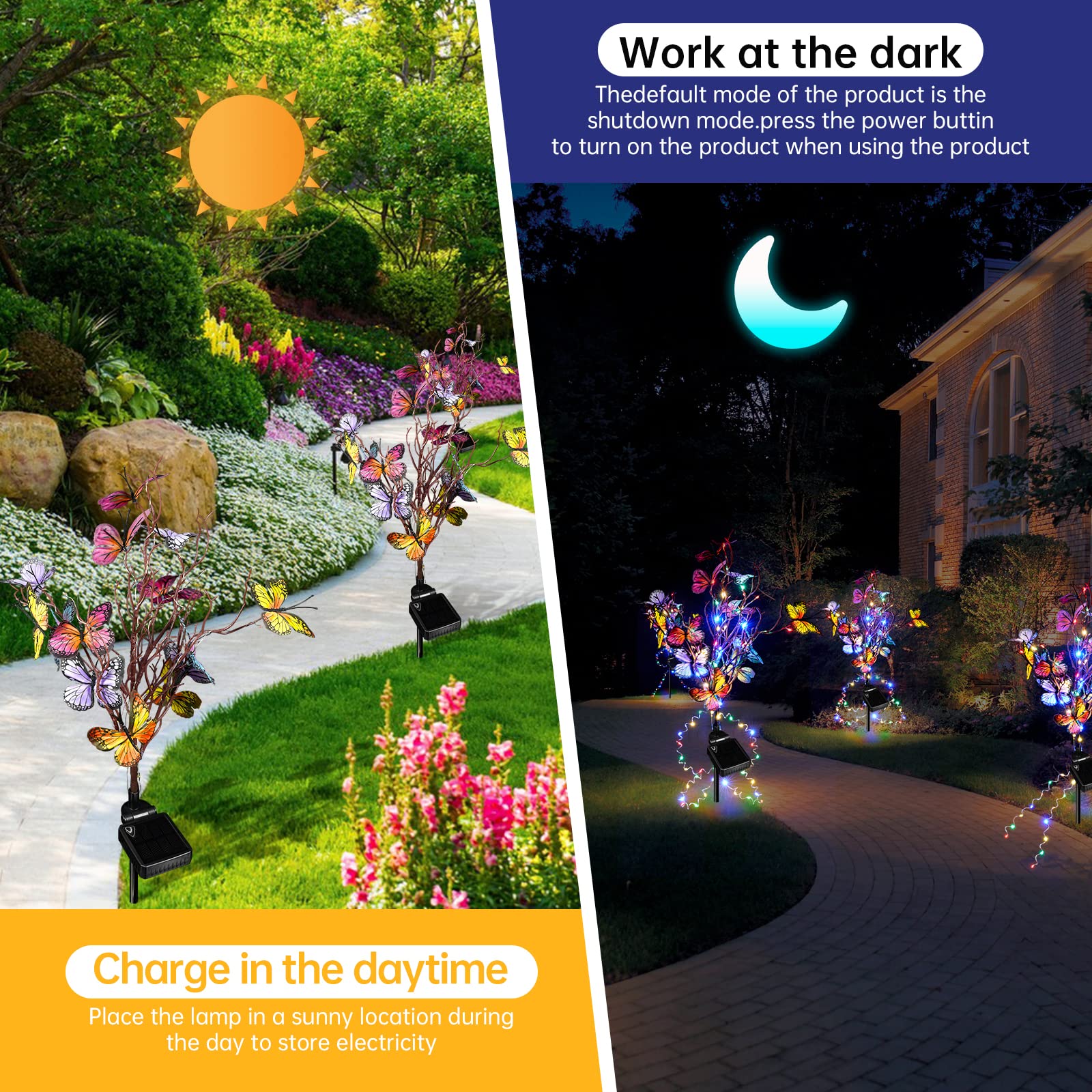 Solar Outdoor Butterfly Lights