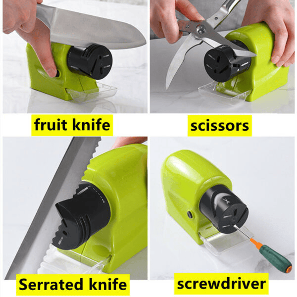 Cordless Motorized Blade Sharpener Electric Knife Sharpener
