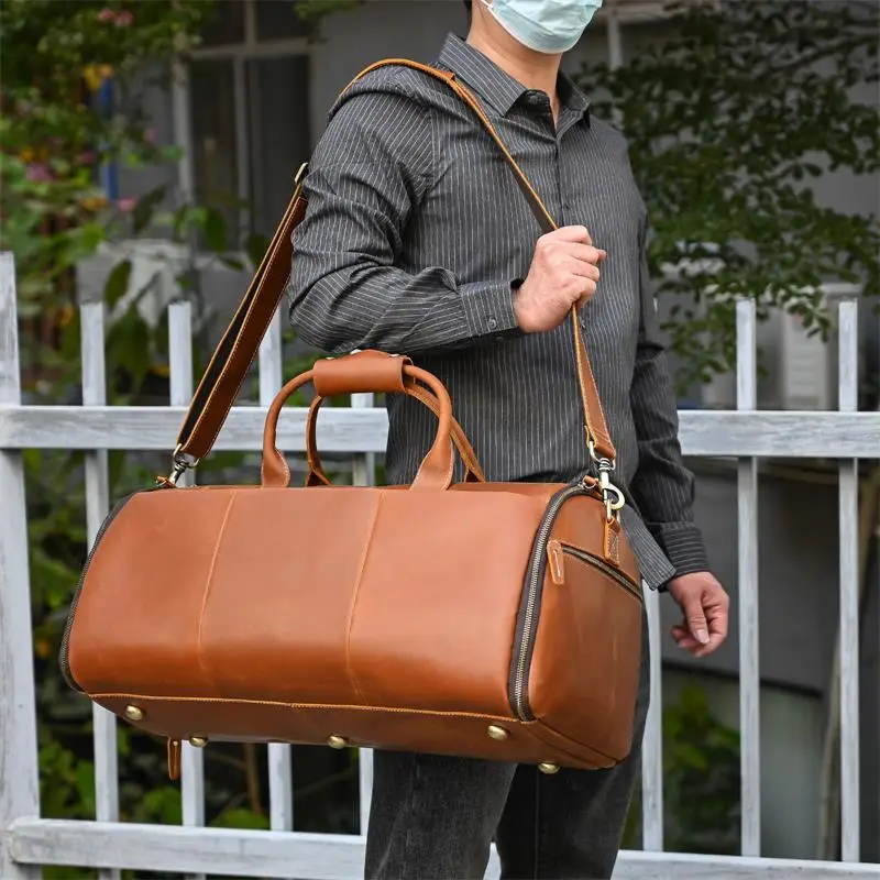 Large Travel Bag - Premium Leather