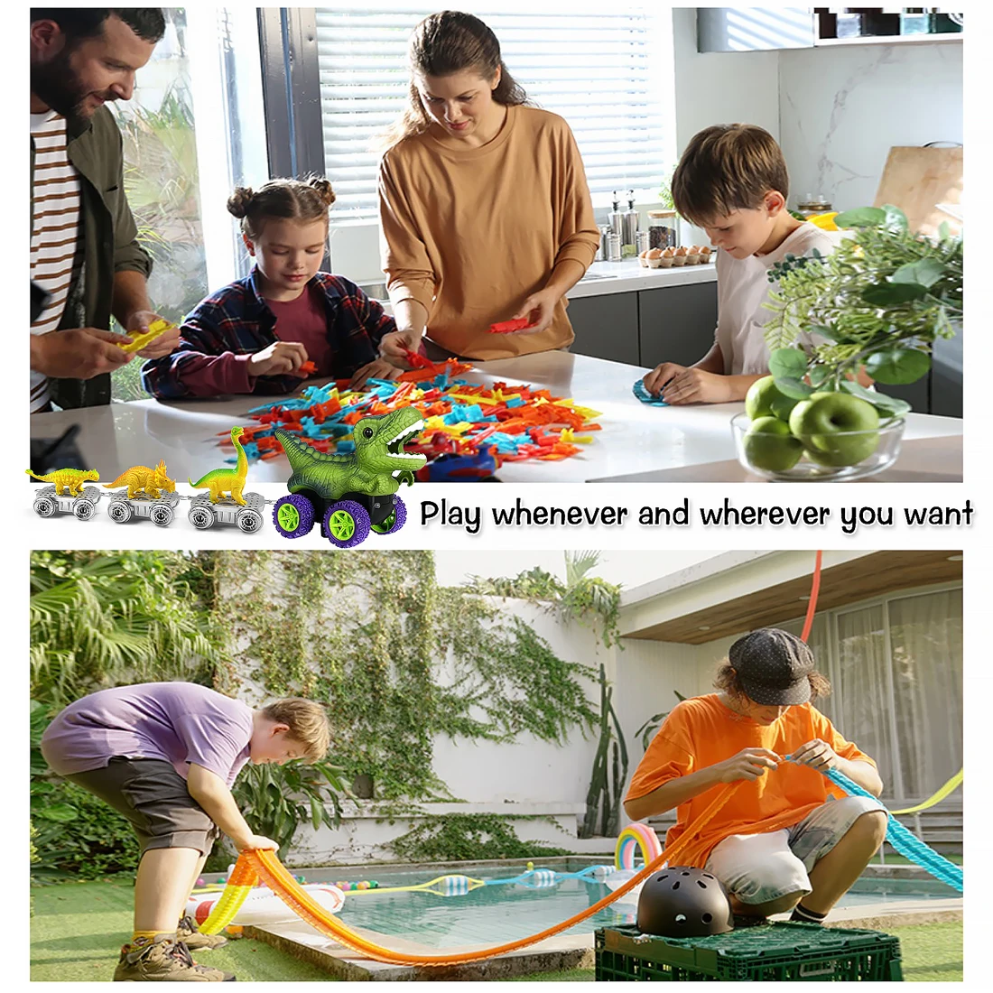 Dinosaur Cars & Racing Tracks