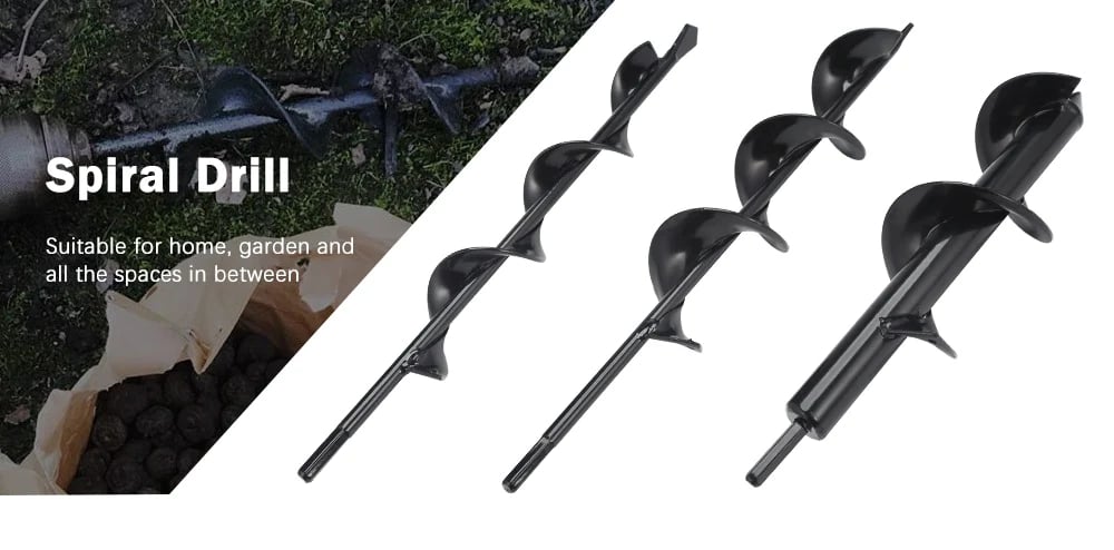 Easy Gardening Auger Spiral Drill Bit