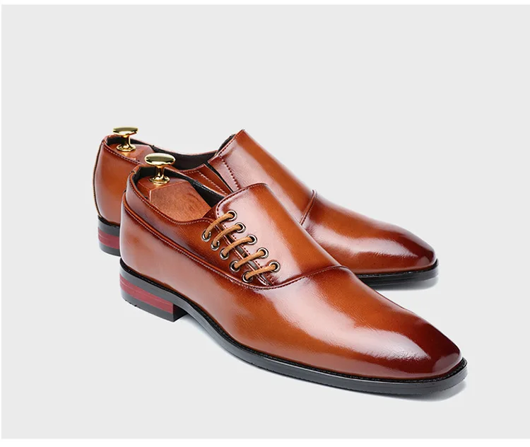 Classic Men’s Side Lace-up Formal Business Oxford Dress Shoes