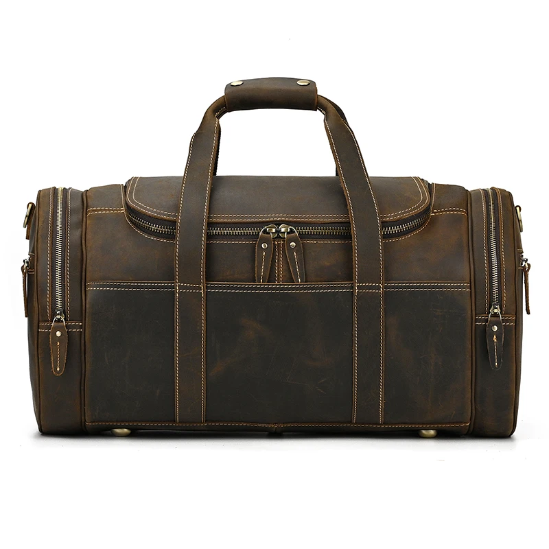 Johanna Wide Open Travel Duffel Bag - Dark Oak