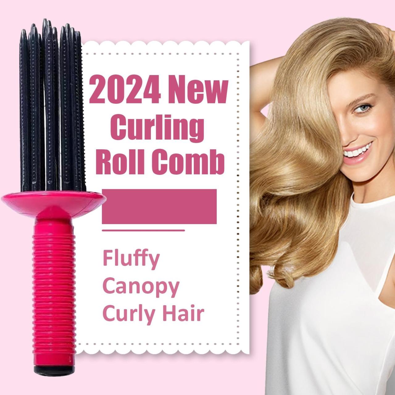 Heatless Hair Fluffy Curling Roll Comb