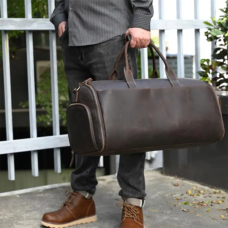 Large Travel Bag - Premium Leather