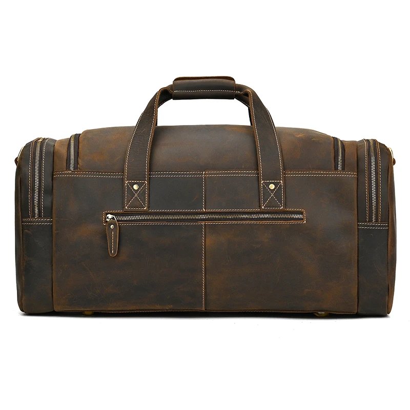 Johanna Wide Open Travel Duffel Bag - Dark Oak