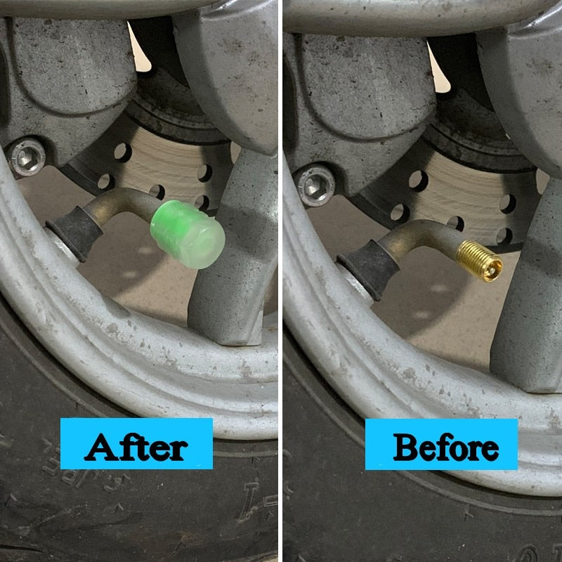 4pcs Luminous Car Valve Caps