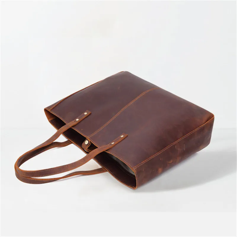 Leather Handbag Womens Shoulder Shopping Tote Bag