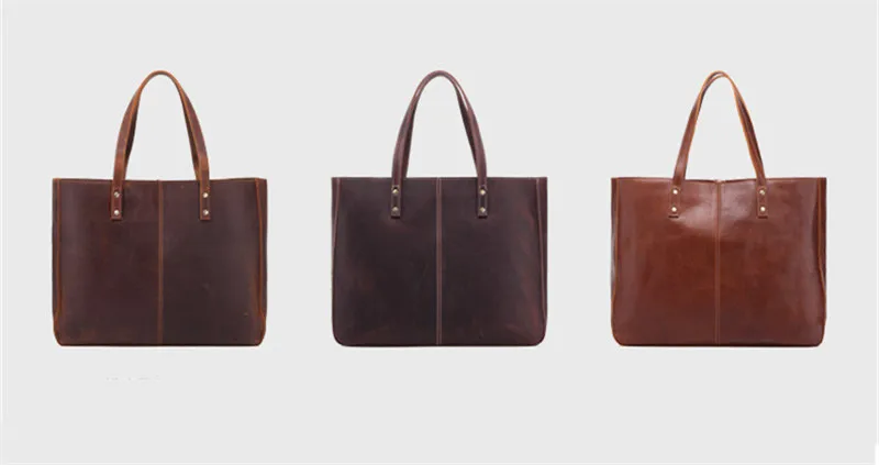 Leather Handbag Womens Shoulder Shopping Tote Bag
