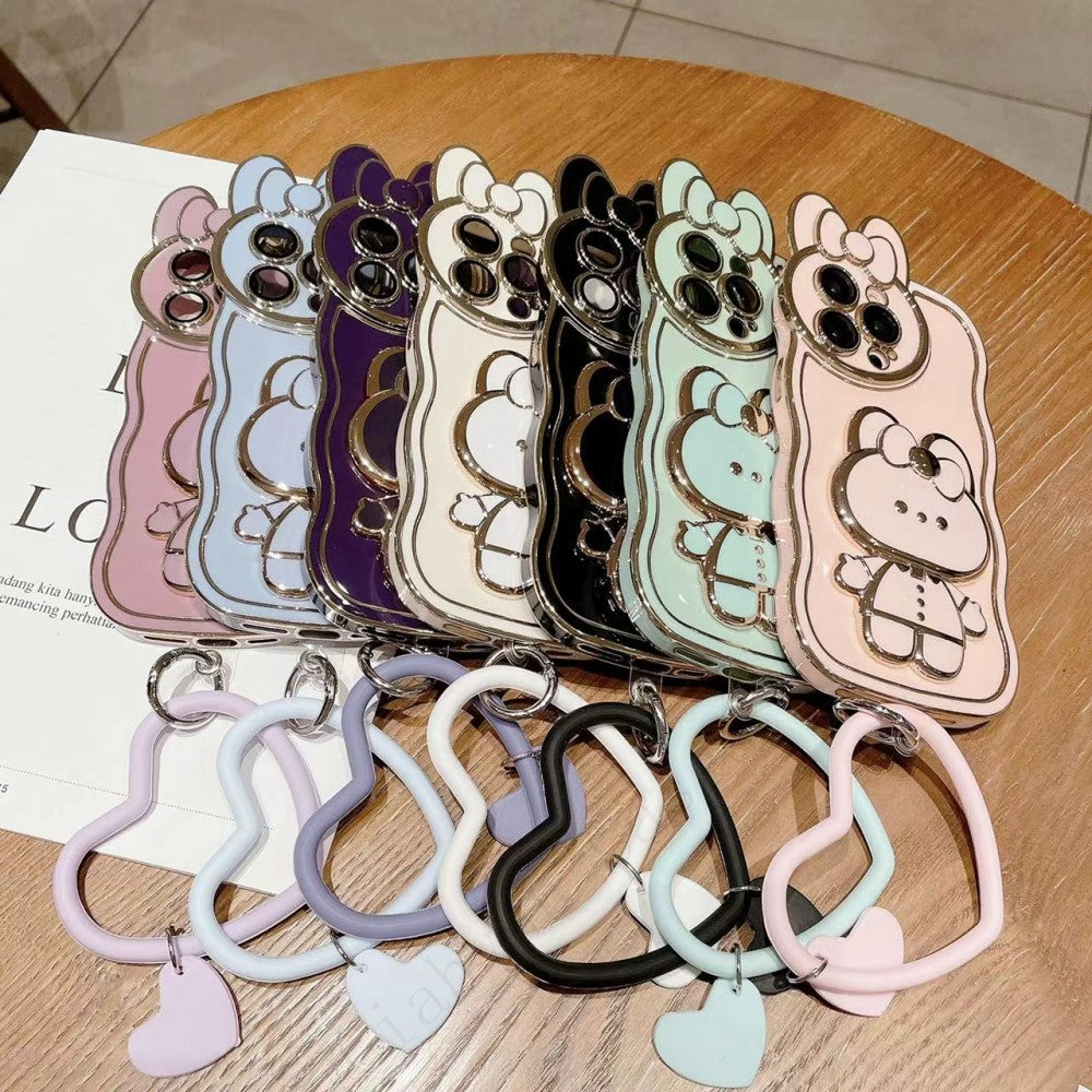 3d Bunny  Korean Style Mirror Iphone Case