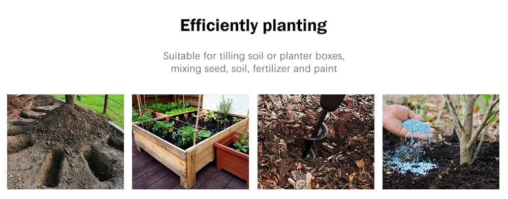 Easy Gardening Auger Spiral Drill Bit