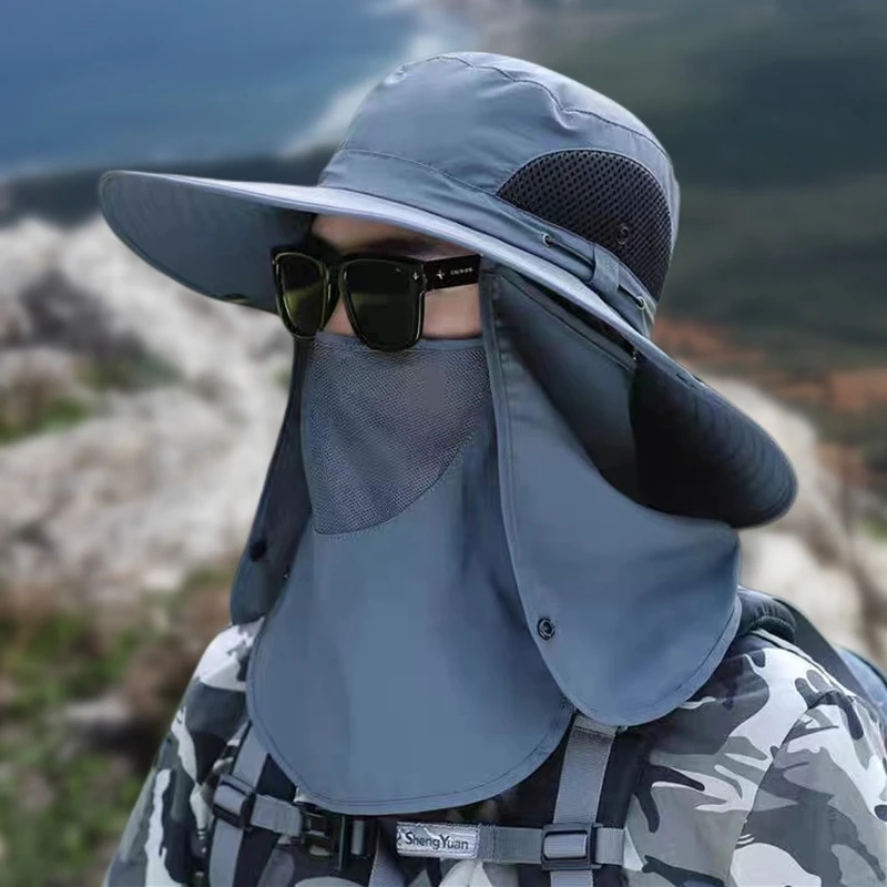 Breathable Wide Brim Outdoor Sun Protection Fishing Hat