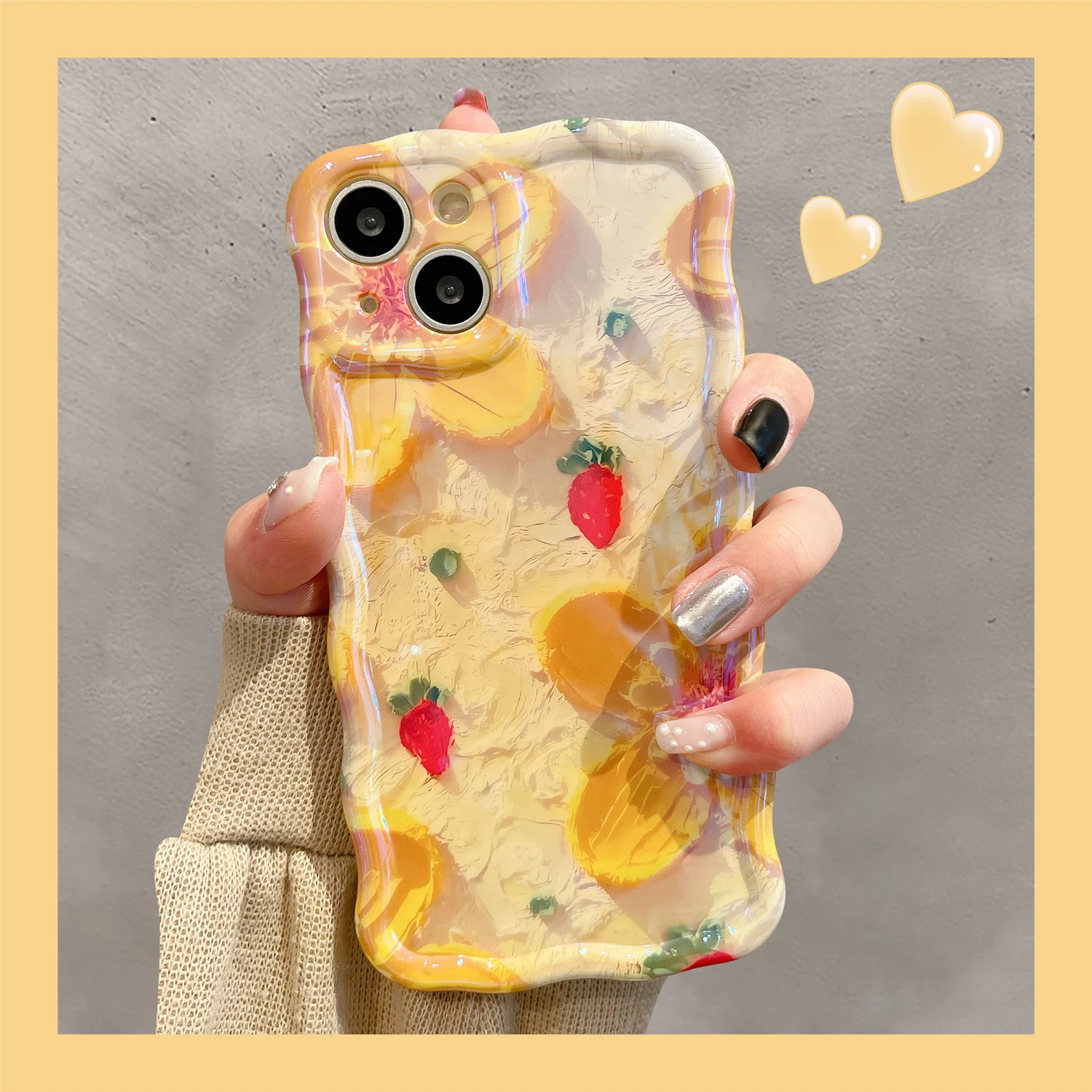 Colorful Floral Wavy Iphone Case