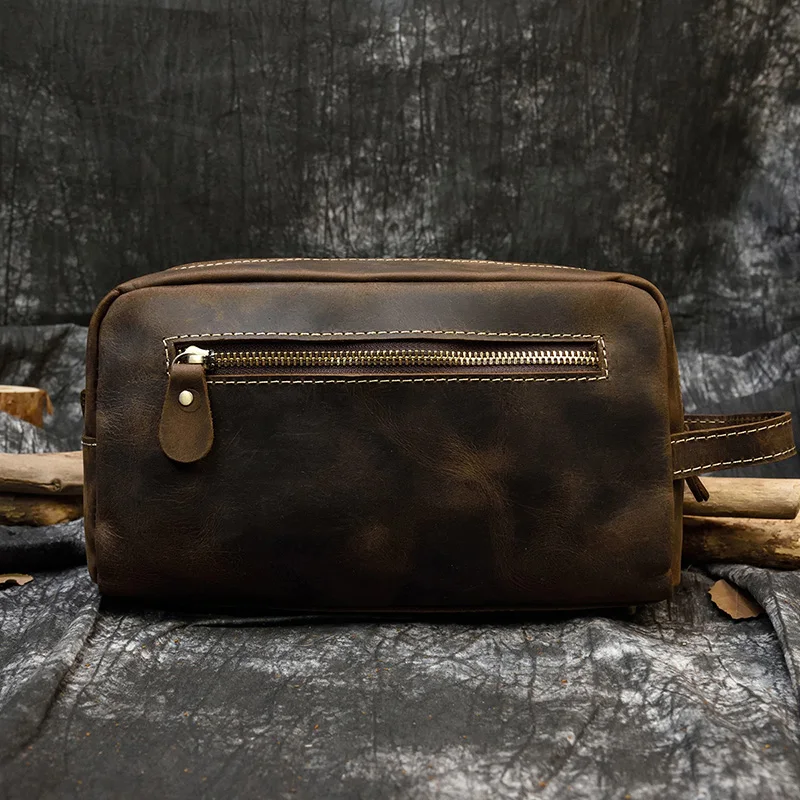 Large Toiletry Bag Made Of Premium Leather