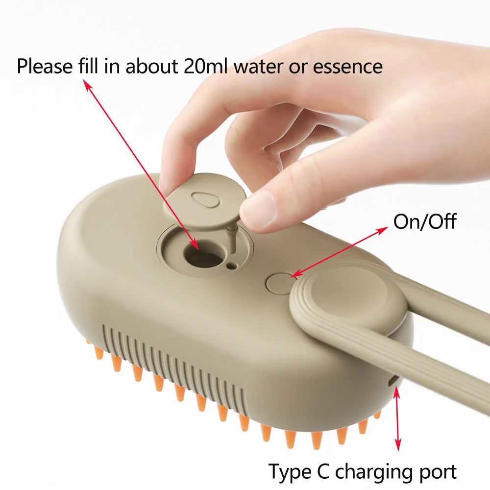 Cat Steam Brush- Perfect Grooming For Your Pet
