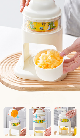 Carousel Safe Hand-crank Ice Shaver: Rapid, Dense Ice With Secure Operation