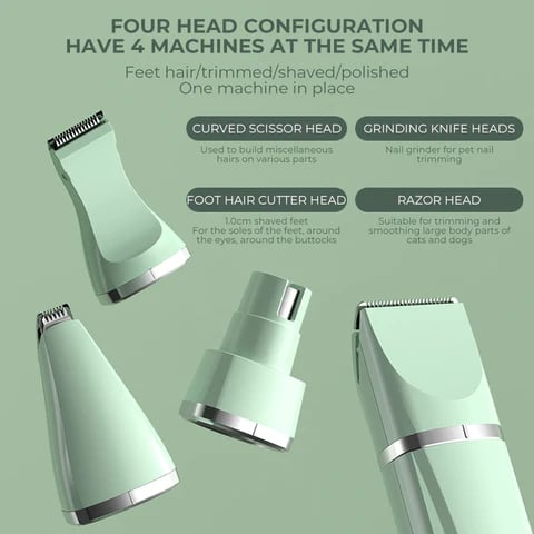 4-in-1 Pet Hair Shaver