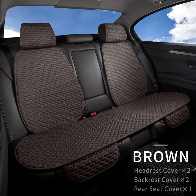 Ice Silk Cooling Breathable Car Seat Protective Front Car Seat Cover