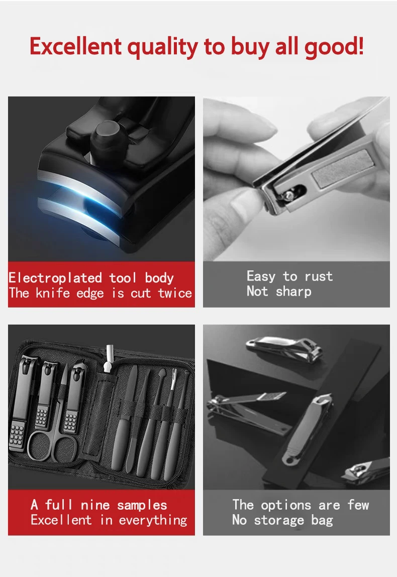Manicure Pedicure Set - Finger Toe Nail Clippers