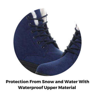 Anti-slip Waterproof Lace Up Snow Boots For Women