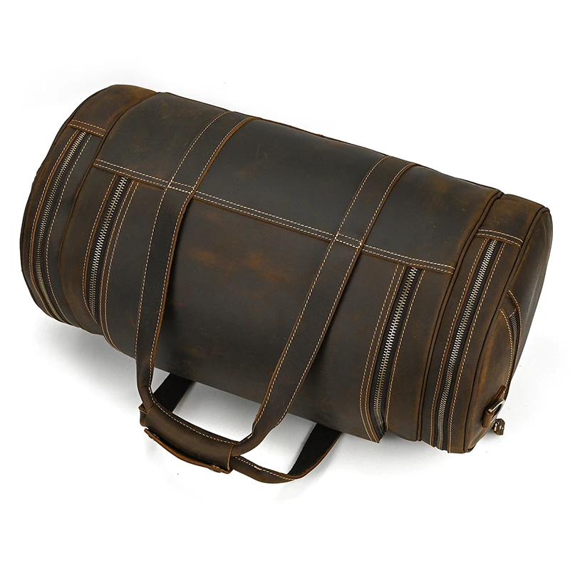 Johanna Wide Open Travel Duffel Bag - Dark Oak