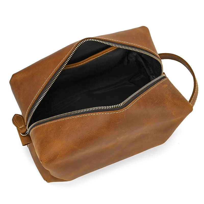 Large Toiletry Bag Made Of Premium Leather