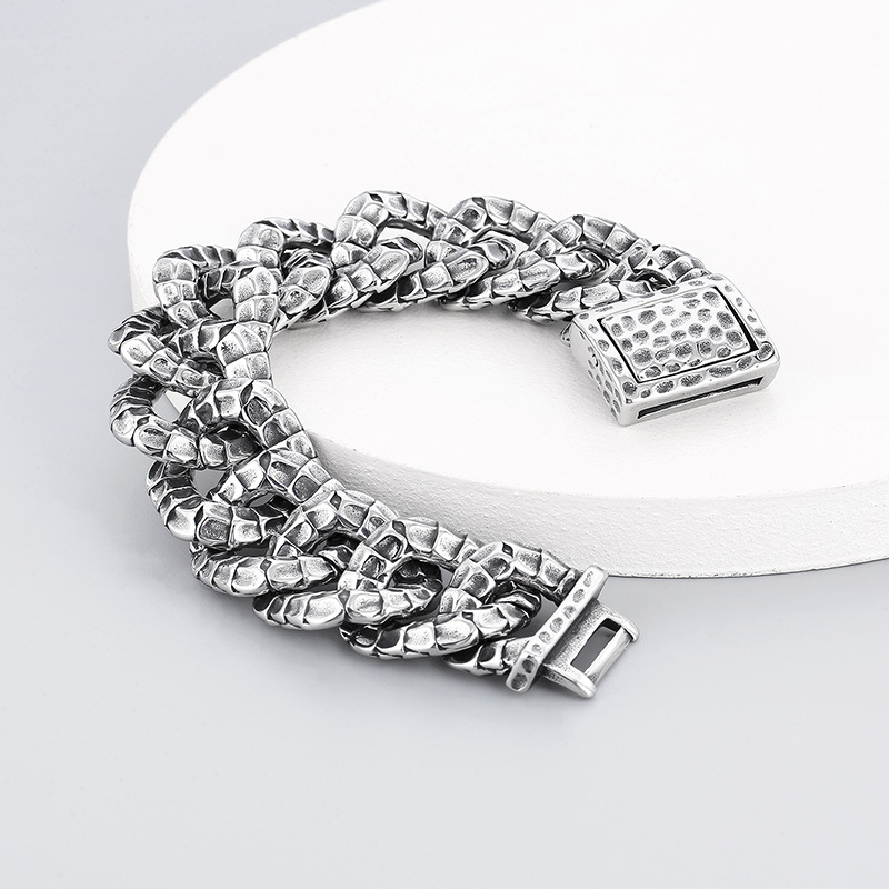925 Silver Retro Winding Snake Bracelet
