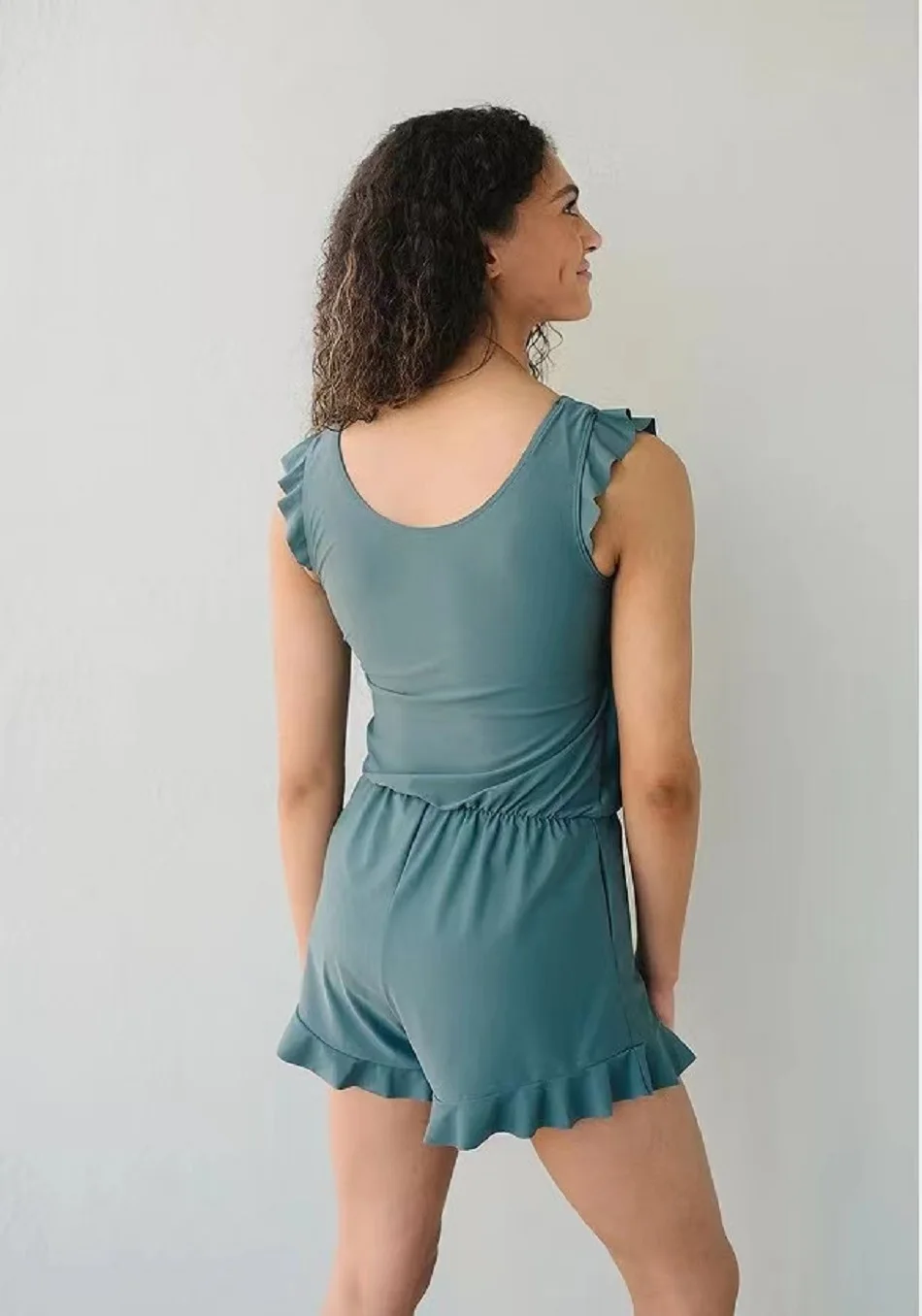 Built In Bra And Leggings Swim Romper