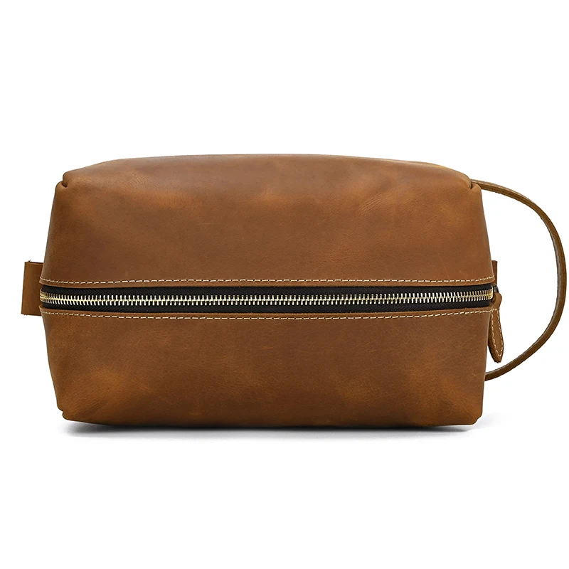 Large Toiletry Bag Made Of Premium Leather