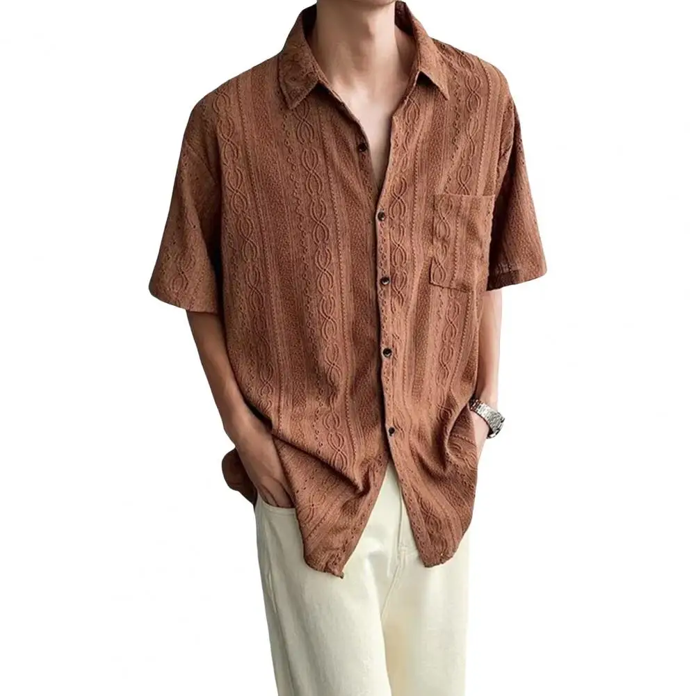 Mv Retro Japanese Half-sleeved Linen Shirt