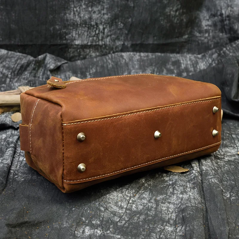 Large Toiletry Bag Made Of Premium Leather