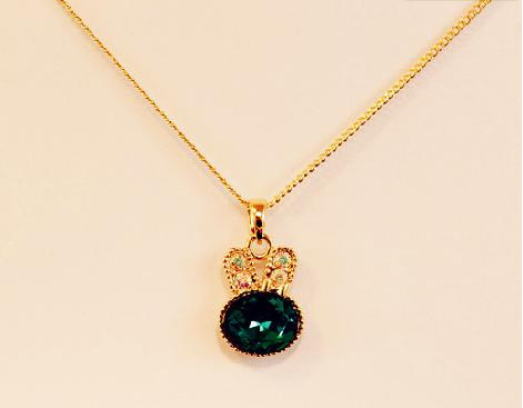 The Necklace Is With A Green Rabbit