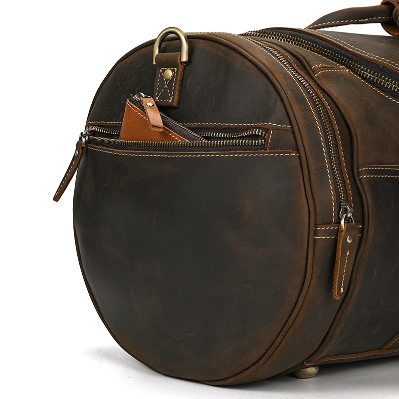 Johanna Wide Open Travel Duffel Bag - Dark Oak