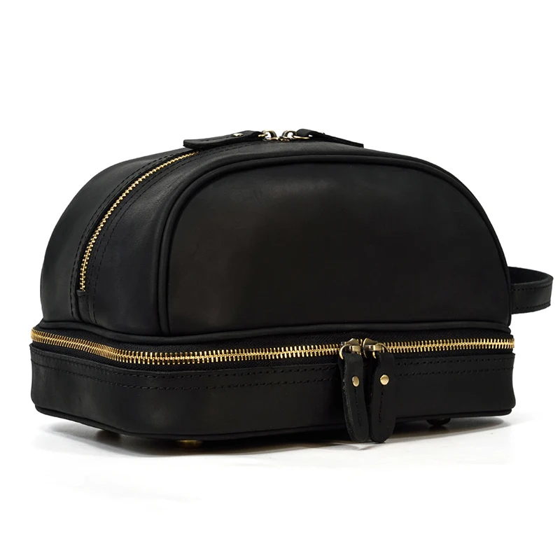 Large Toiletry Bag Made Of Premium Leather
