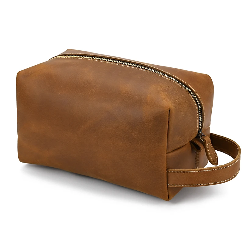 Large Toiletry Bag Made Of Premium Leather