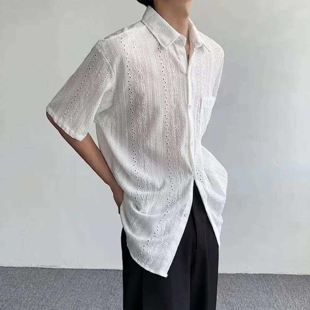 Mv Retro Japanese Half-sleeved Linen Shirt