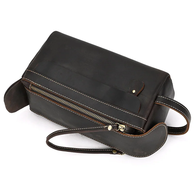Large Toiletry Bag Made Of Premium Leather