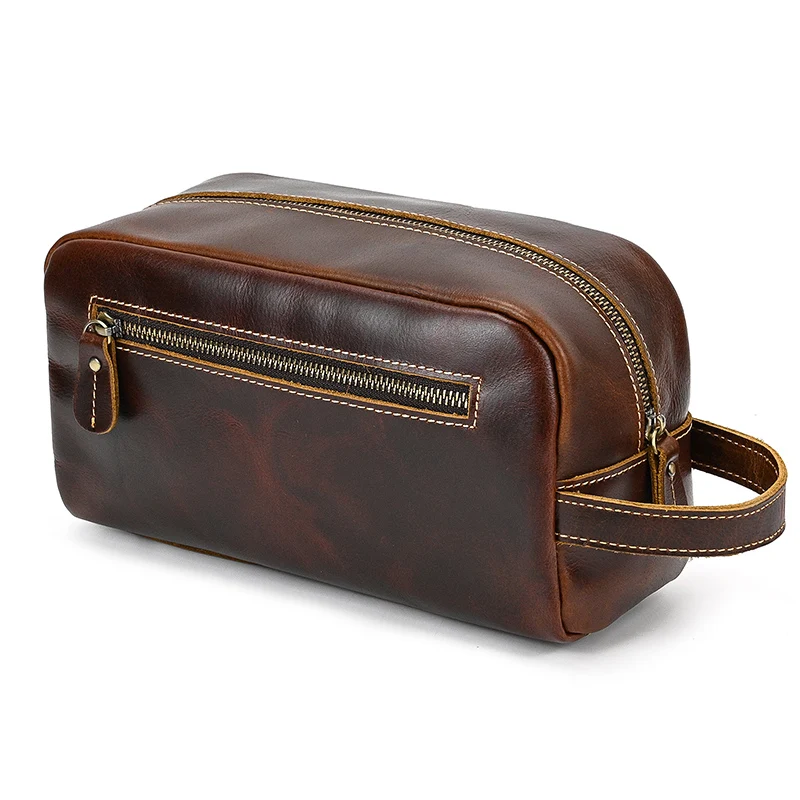 Large Toiletry Bag Made Of Premium Leather