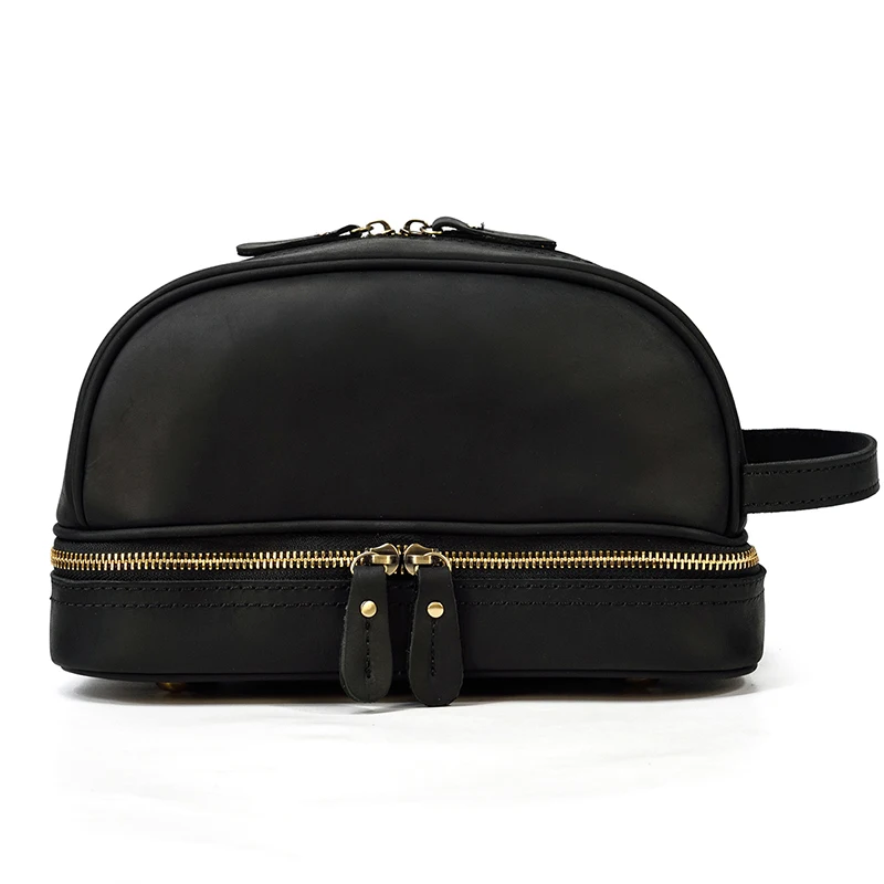 Large Toiletry Bag Made Of Premium Leather