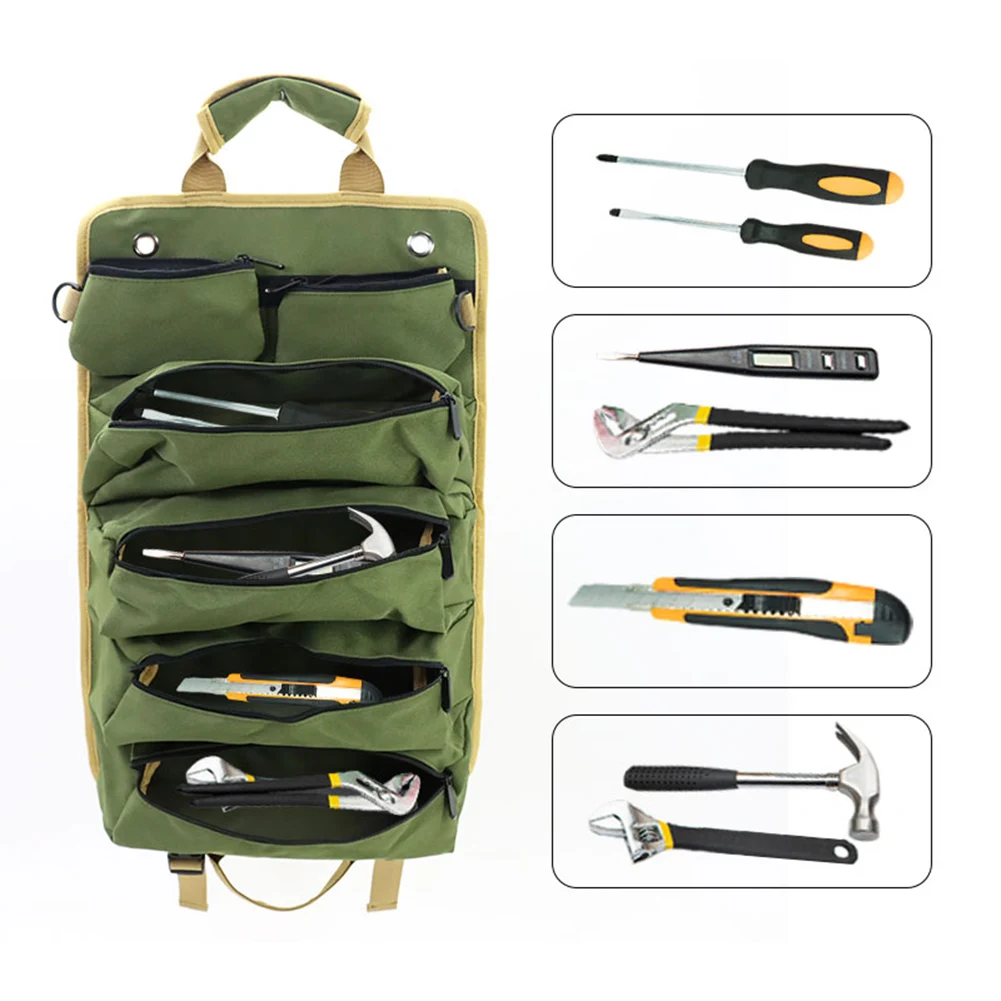 Car Hardware Tool Storage Bag Roll Kit