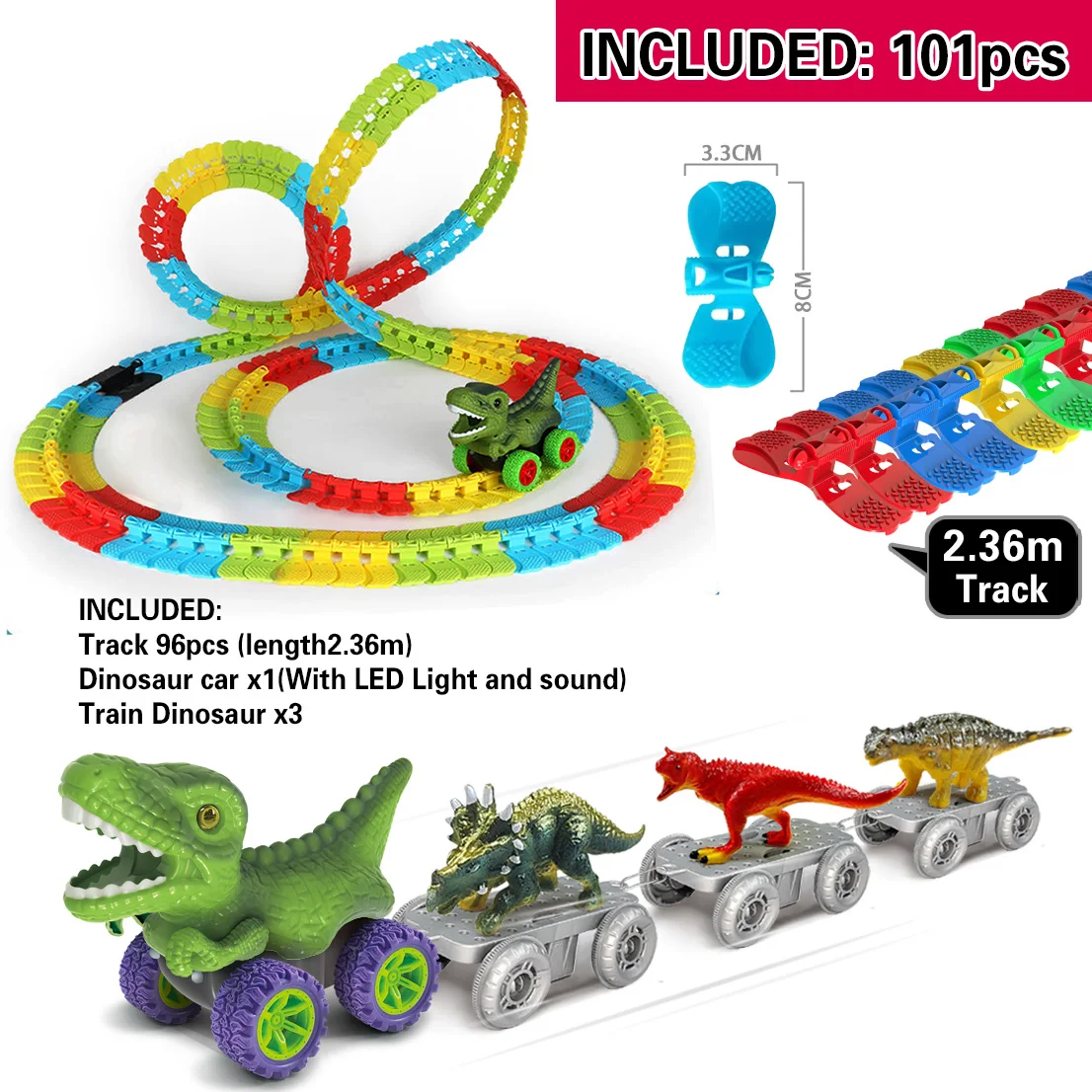 Dinosaur Cars & Racing Tracks