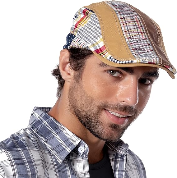 Cotton Beret Newsboy Hat For Men