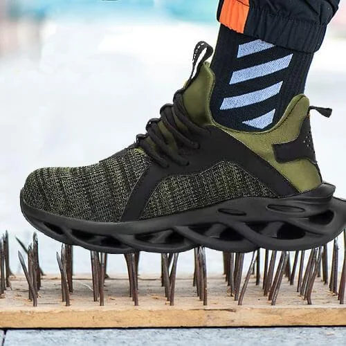 Breathable Mesh Steel Toe Shoes